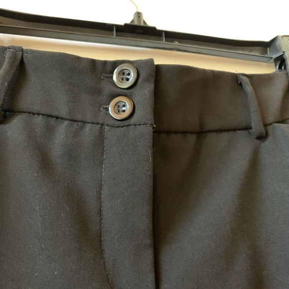 Women’s AB Studio Cropped Wide Legged Black Dress Pants Trousers Sz 10 NWT - Picture 4 of 9